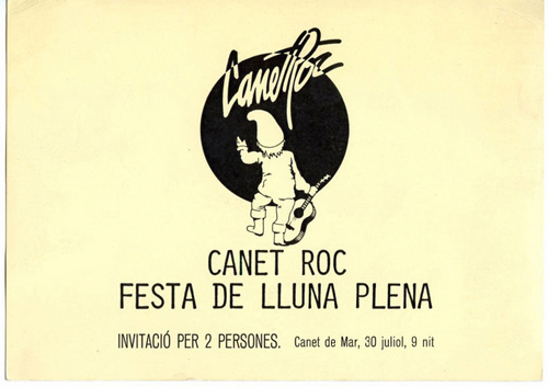 Invitació Canet Rock 1977
