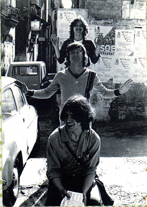 VALENCIA'77  Pito, Teixi y Ángel.