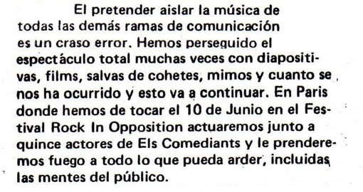 Entrevista a J. García por J. Tardà (Disco Expres'78)