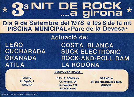 Flyer  Nit de Rock'78 (Girona)