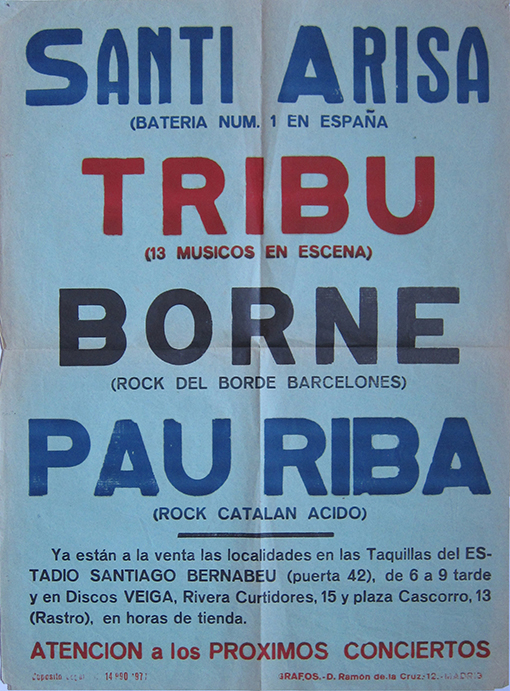 Santi Arisa, Tribu, Borne i Pau Riba a Madrid