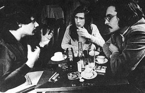 Rayos De Sol - Claudi Montañá - Claudi Montanyà entre Chick Corea i Jordi Sabatés. Fotografia cortesia de Francec Fàbregas