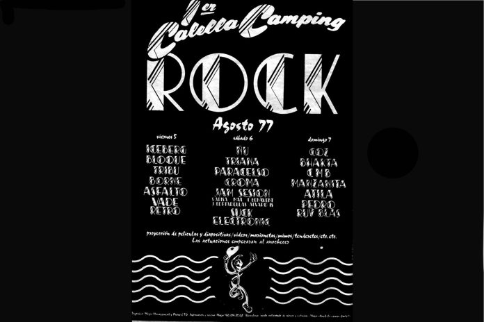 5 al 7-8-77 Calella Camping Rockbanner 1