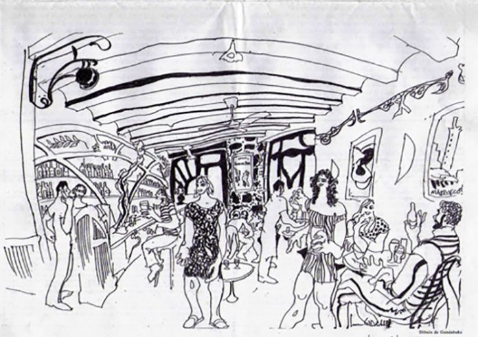 Bar Casa Almirall, dibuix de Gundabuka